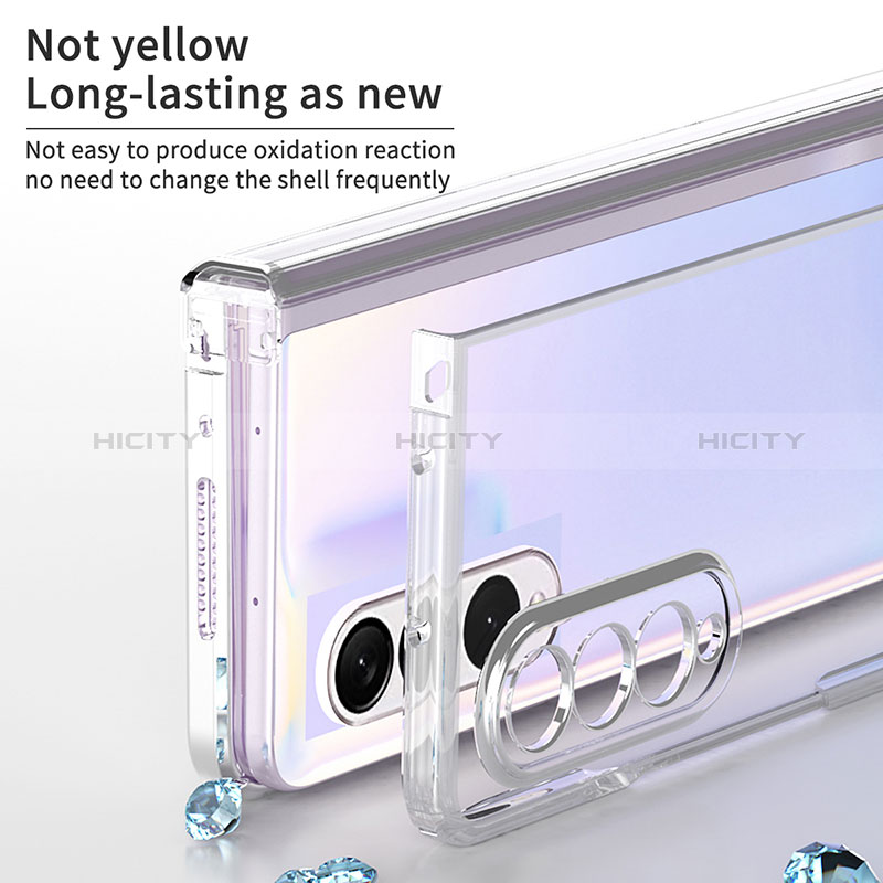 Transparent Crystal Hard Case Back Cover H06 for Samsung Galaxy Z Fold4 5G