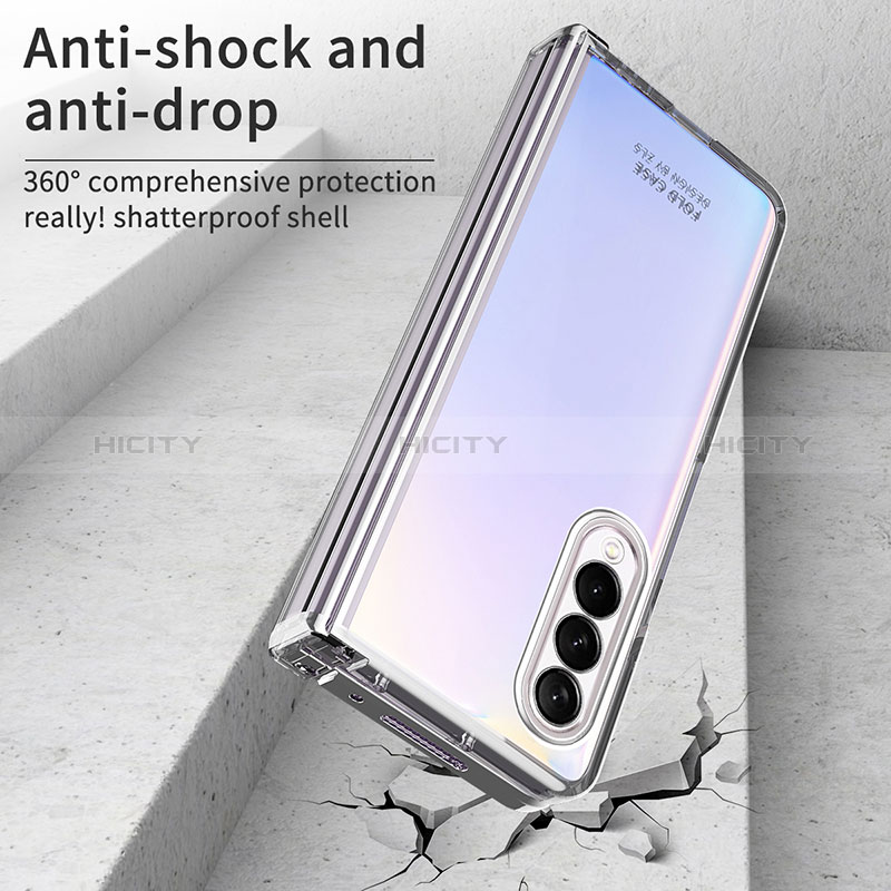 Transparent Crystal Hard Case Back Cover H06 for Samsung Galaxy Z Fold4 5G