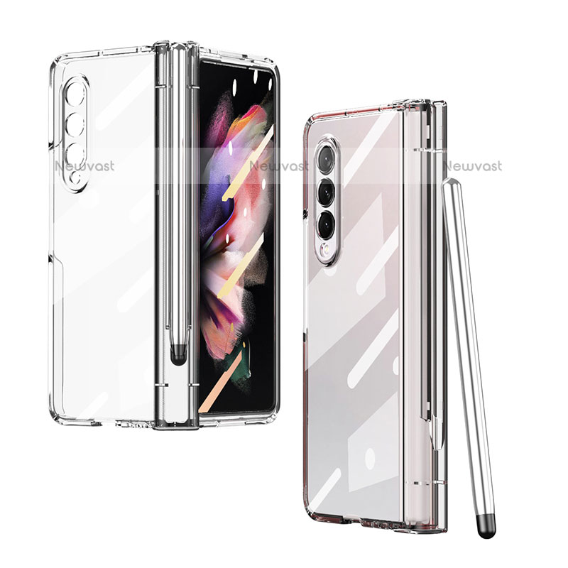 Transparent Crystal Hard Case Back Cover H07 for Samsung Galaxy Z Fold3 5G