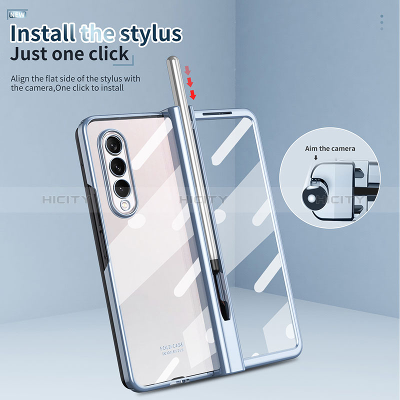 Transparent Crystal Hard Case Back Cover H07 for Samsung Galaxy Z Fold4 5G