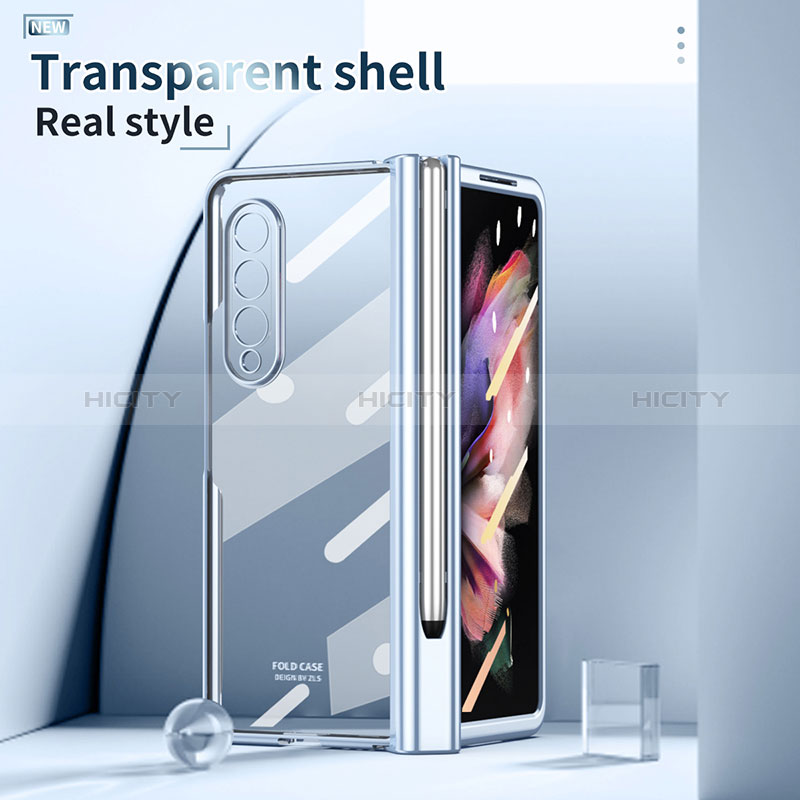 Transparent Crystal Hard Case Back Cover H07 for Samsung Galaxy Z Fold4 5G