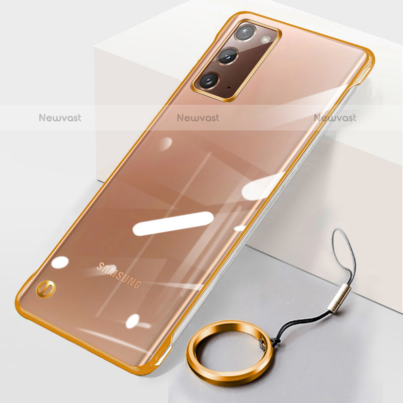 Transparent Crystal Hard Case Back Cover JS1 for Samsung Galaxy Note 20 5G Gold