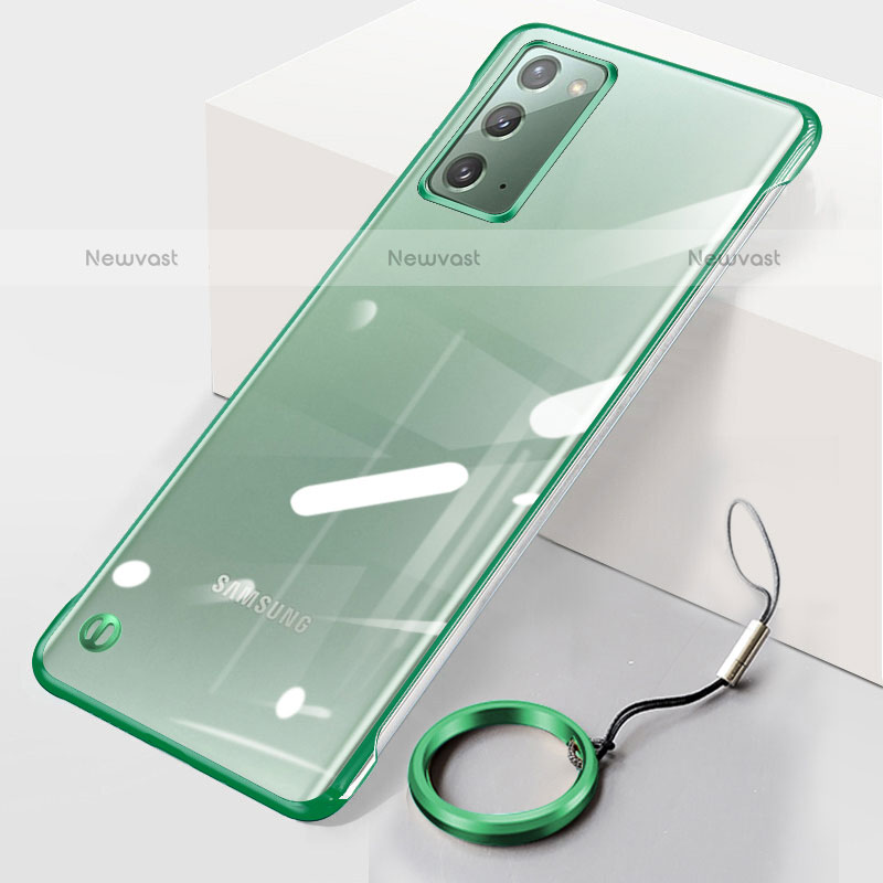 Transparent Crystal Hard Case Back Cover JS1 for Samsung Galaxy Note 20 5G Green
