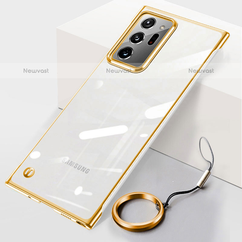 Transparent Crystal Hard Case Back Cover JS1 for Samsung Galaxy Note 20 Ultra 5G Gold
