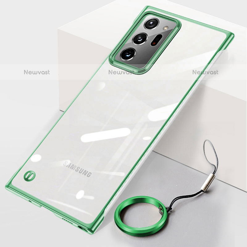 Transparent Crystal Hard Case Back Cover JS1 for Samsung Galaxy Note 20 Ultra 5G Green