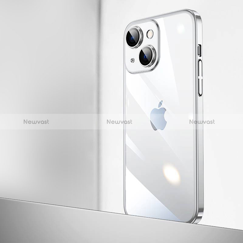 Transparent Crystal Hard Case Back Cover QC2 for Apple iPhone 13