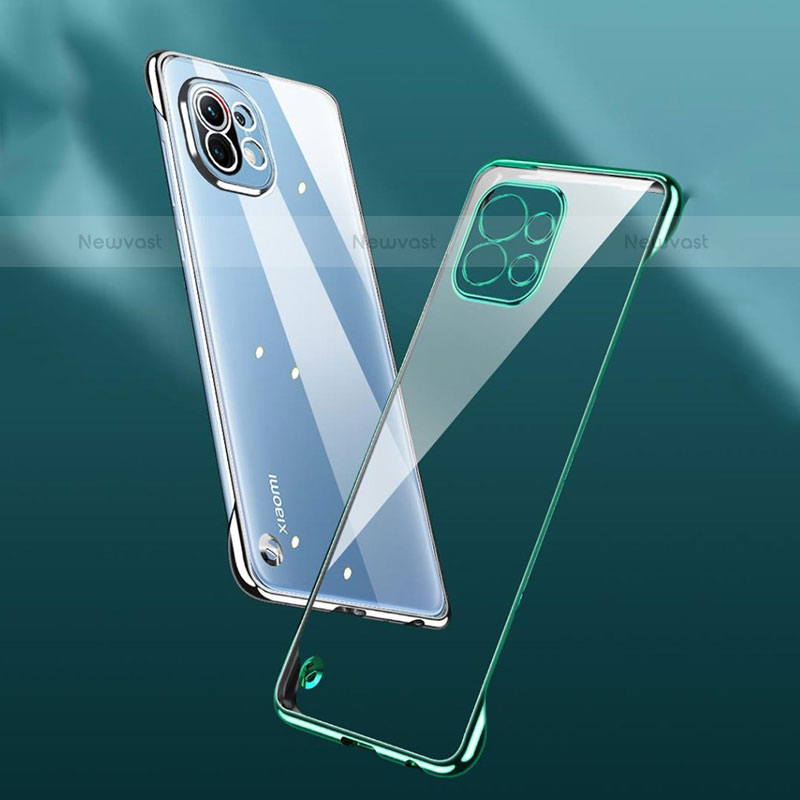 Transparent Crystal Hard Case Back Cover S01 for Xiaomi Mi 11 Lite 5G NE