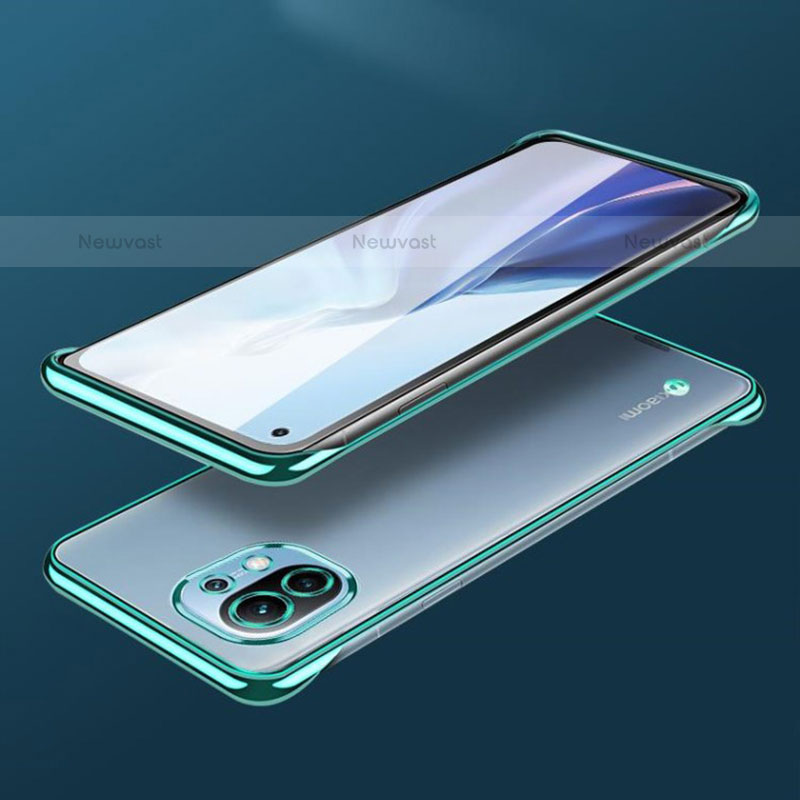 Transparent Crystal Hard Case Back Cover S01 for Xiaomi Mi 11 Lite 5G NE