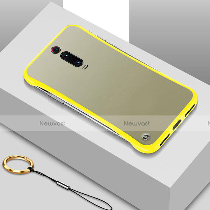 Transparent Crystal Hard Case Back Cover S01 for Xiaomi Mi 9T Pro Yellow
