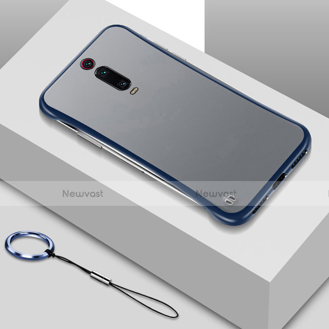Transparent Crystal Hard Case Back Cover S01 for Xiaomi Redmi K20 Pro Blue