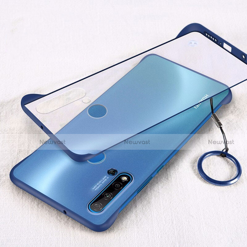 Transparent Crystal Hard Case Back Cover S02 for Huawei Nova 5i Blue