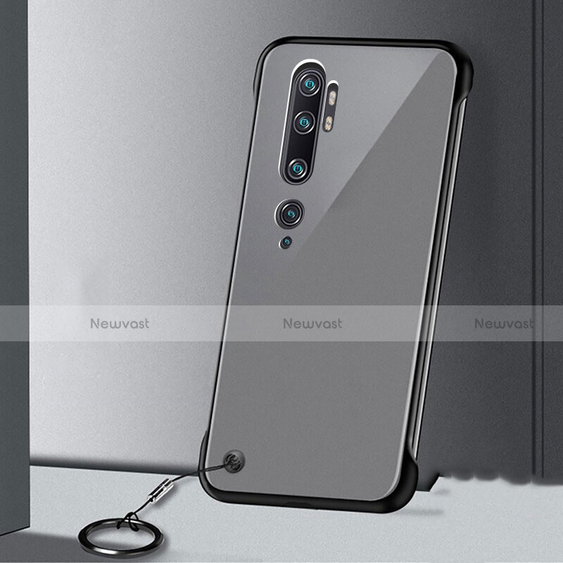 Transparent Crystal Hard Case Back Cover S02 for Xiaomi Mi Note 10 Black