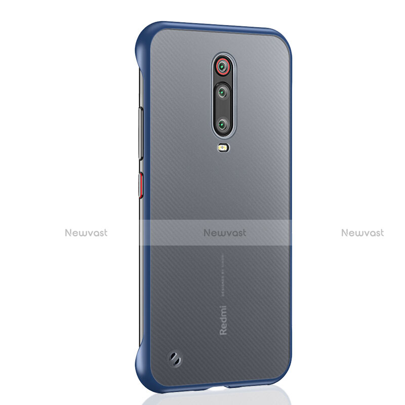 Transparent Crystal Hard Case Back Cover S03 for Xiaomi Redmi K20 Blue