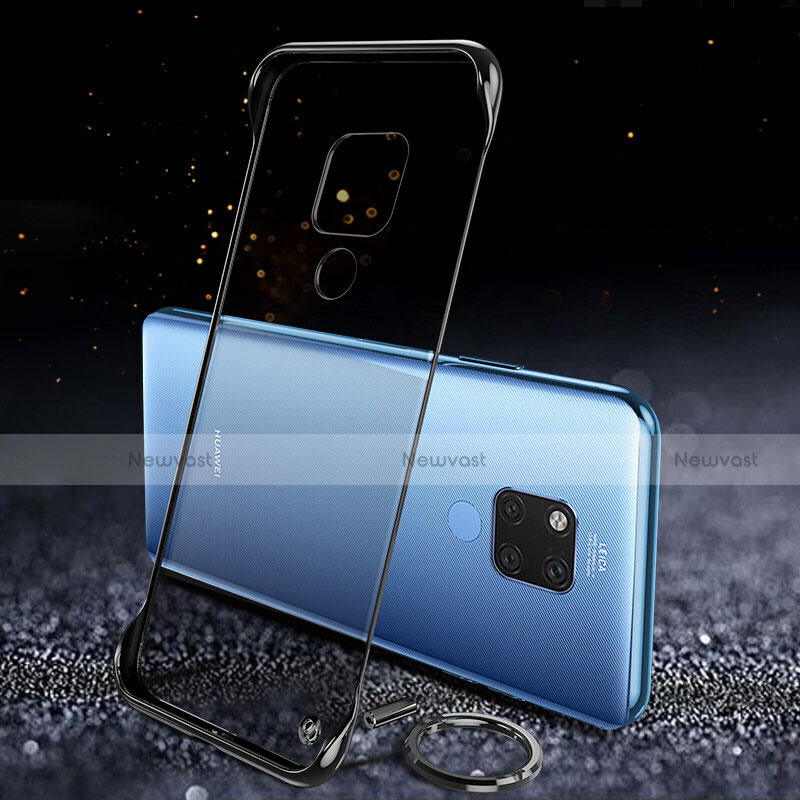 Transparent Crystal Hard Case Back Cover S05 for Huawei Mate 20 X 5G Black