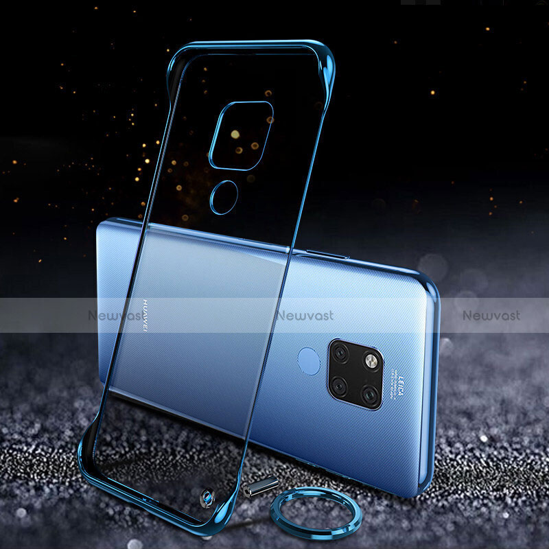 Transparent Crystal Hard Case Back Cover S05 for Huawei Mate 20 X 5G Blue