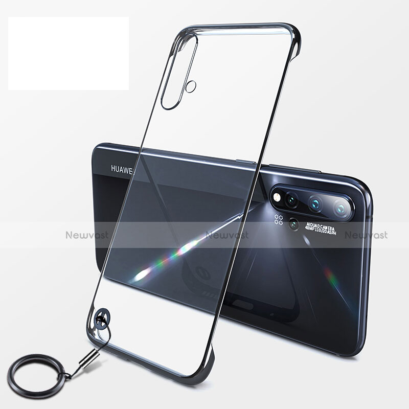 Transparent Crystal Hard Case Back Cover S06 for Huawei Nova 5 Black