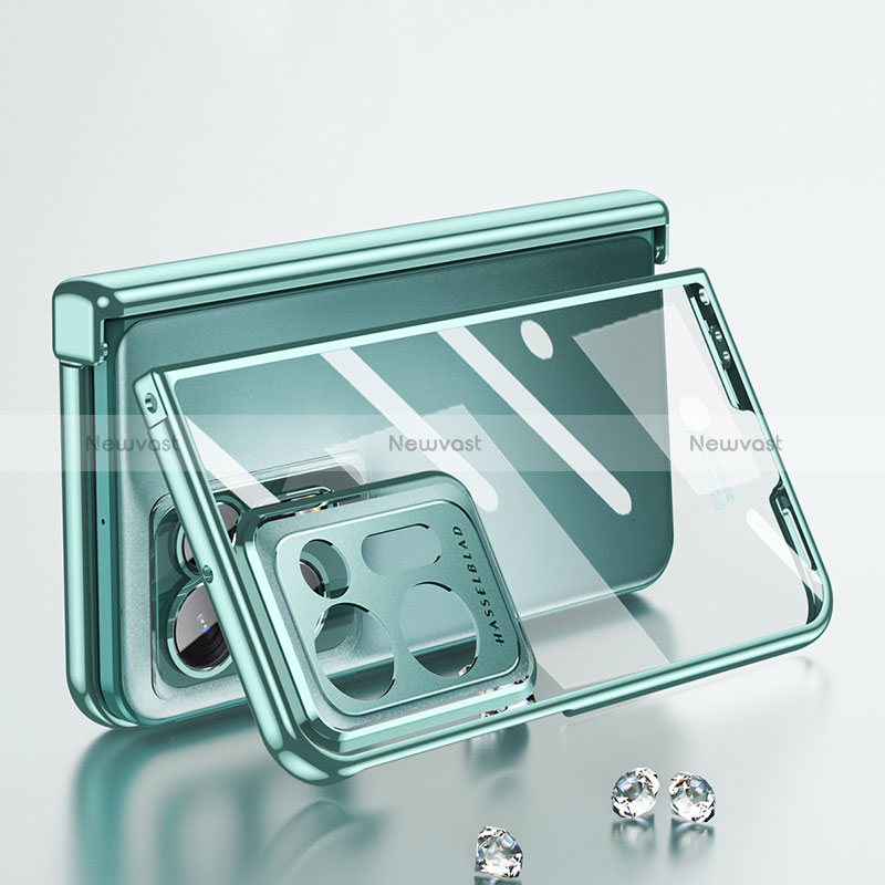 Transparent Crystal Hard Case Back Cover ZL1 for Oppo Find N2 5G