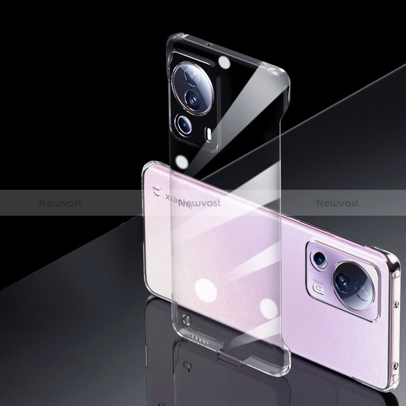 Transparent Crystal Hard Case Cover for Xiaomi Mi 12 Lite NE 5G Black