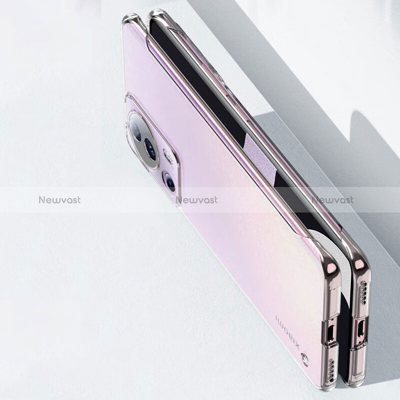 Transparent Crystal Hard Case Cover for Xiaomi Mi 12 Lite NE 5G Black