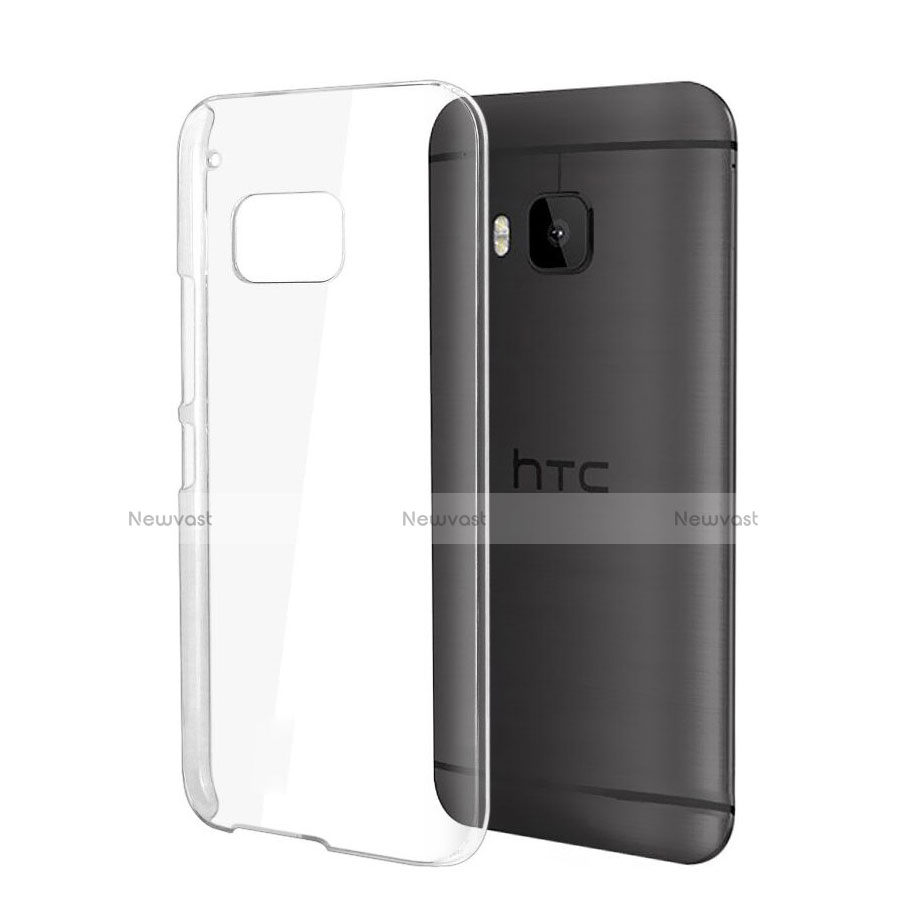 Transparent Crystal Hard Rigid Case Back Cover for HTC One M9 Clear