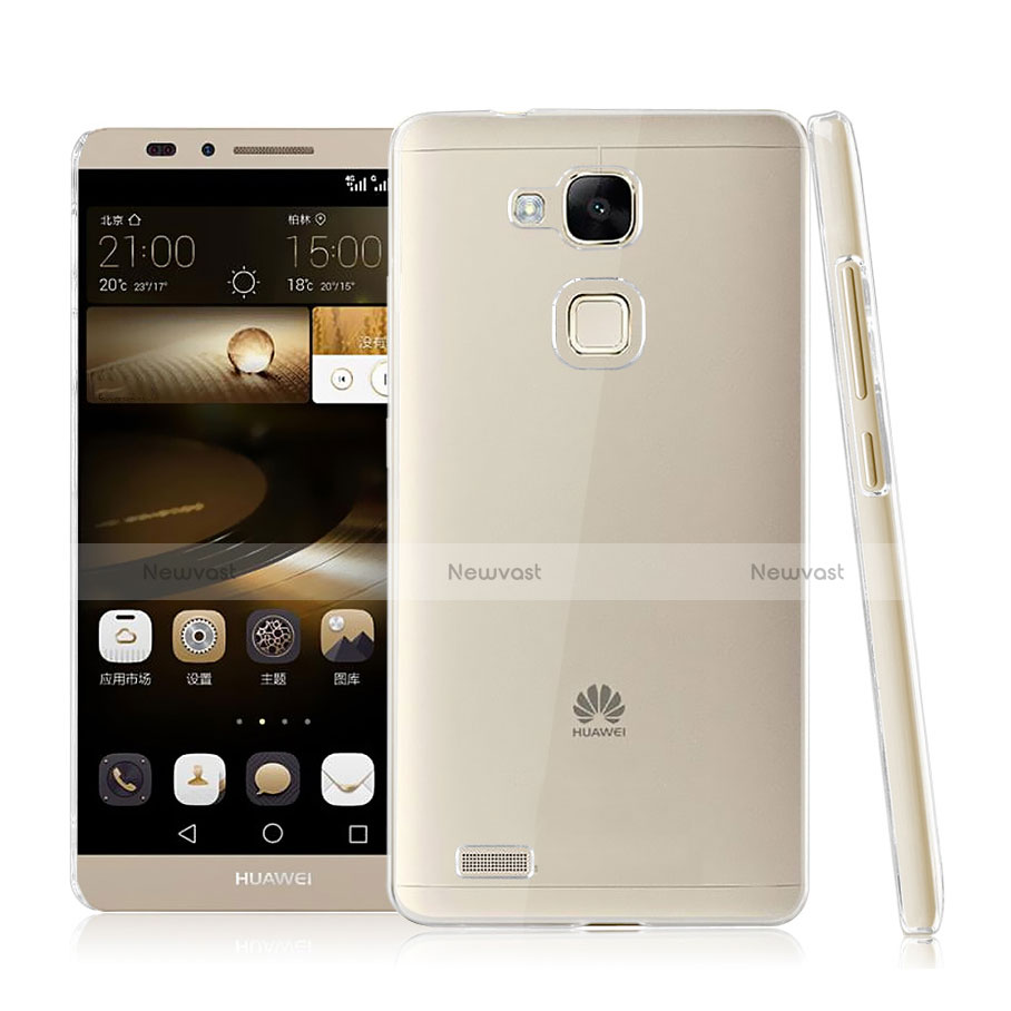 Transparent Crystal Hard Rigid Case Back Cover for Huawei Mate 7 Clear
