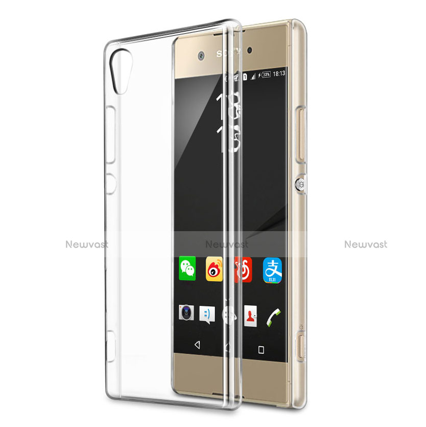 Transparent Crystal Hard Rigid Case Back Cover for Sony Xperia XA1 Clear