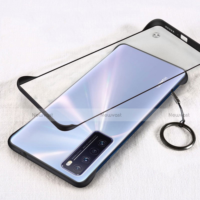 Transparent Crystal Hard Rigid Case Back Cover H01 for Huawei Nova 7 5G Black