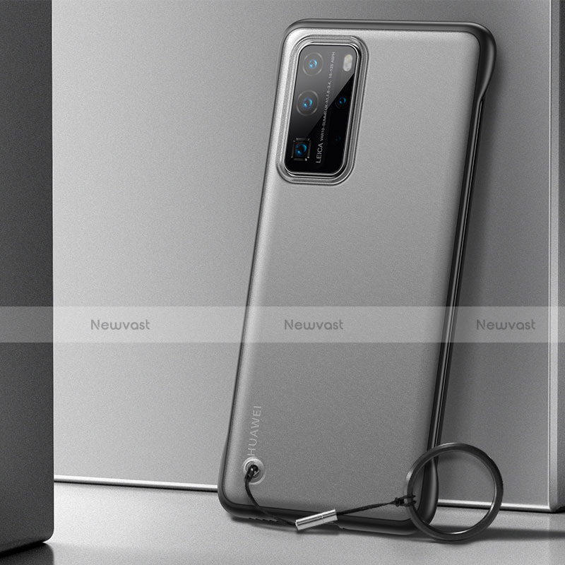 Transparent Crystal Hard Rigid Case Back Cover H01 for Huawei P40 Pro Black