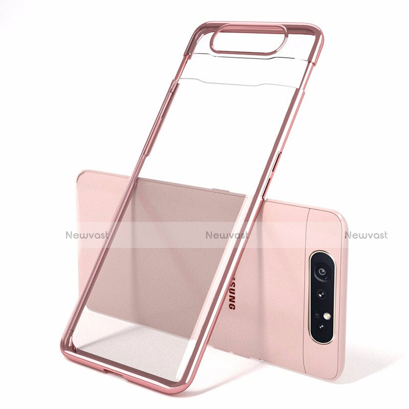 Transparent Crystal Hard Rigid Case Back Cover H01 for Samsung Galaxy A80