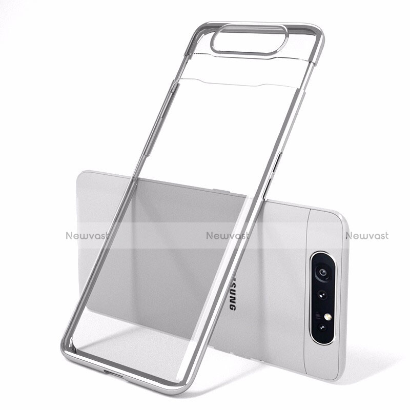 Transparent Crystal Hard Rigid Case Back Cover H01 for Samsung Galaxy A80