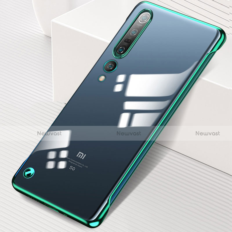 Transparent Crystal Hard Rigid Case Back Cover H01 for Xiaomi Mi 10 Pro Green