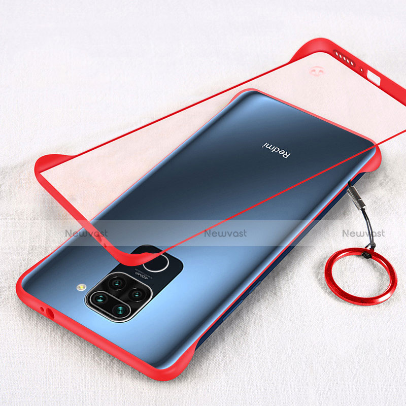 Transparent Crystal Hard Rigid Case Back Cover H01 for Xiaomi Redmi Note 9 Red