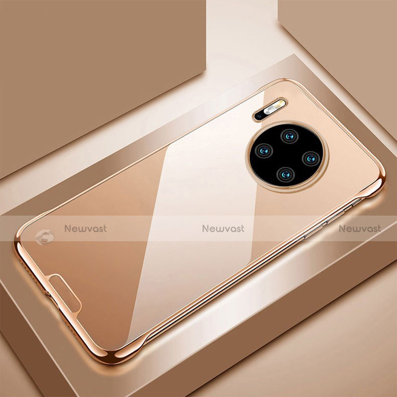 Transparent Crystal Hard Rigid Case Back Cover H02 for Huawei Mate 30 5G Gold