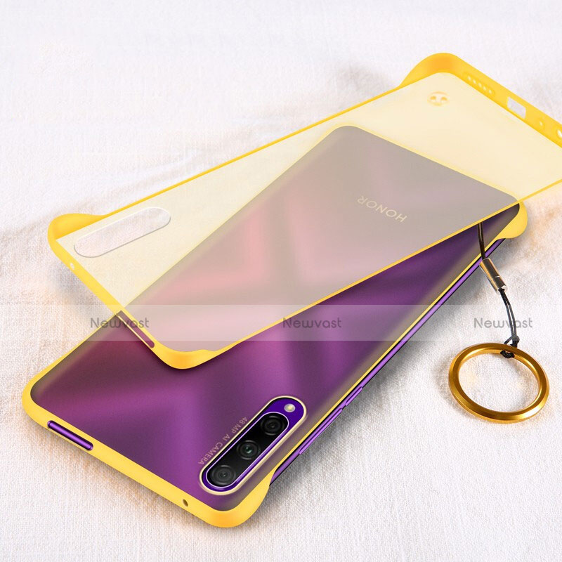 Transparent Crystal Hard Rigid Case Back Cover H03 for Huawei Honor 9X Pro Yellow