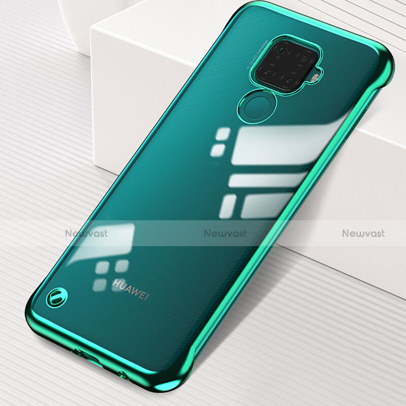 Transparent Crystal Hard Rigid Case Back Cover H03 for Huawei Mate 30 Lite Green