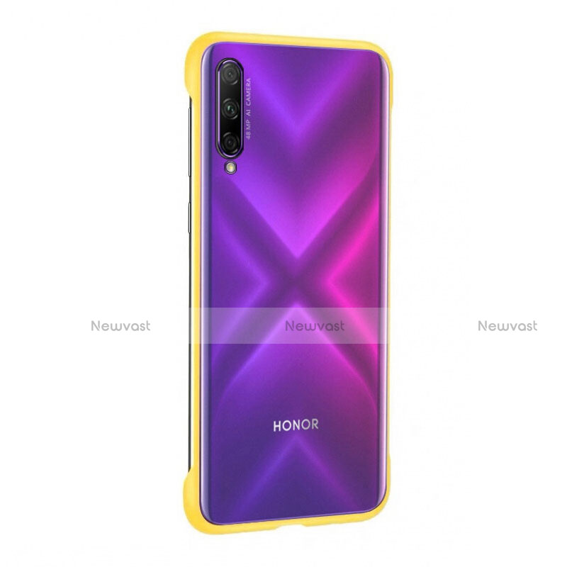 Transparent Crystal Hard Rigid Case Back Cover H04 for Huawei P Smart Pro (2019) Yellow