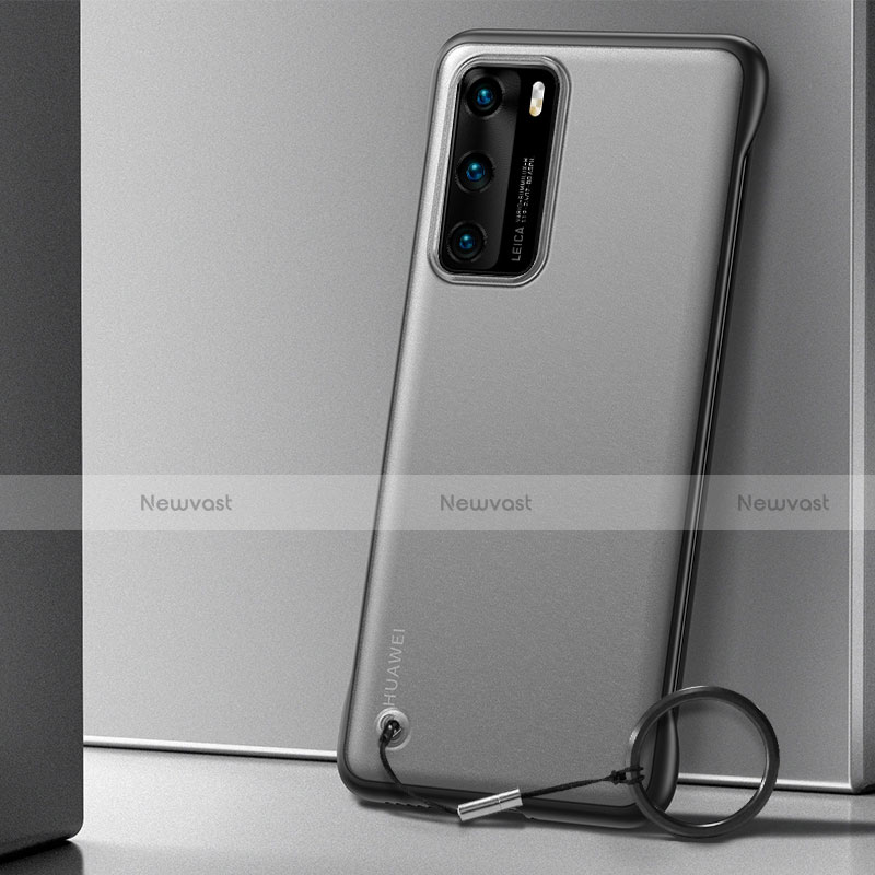 Transparent Crystal Hard Rigid Case Back Cover H04 for Huawei P40 Black