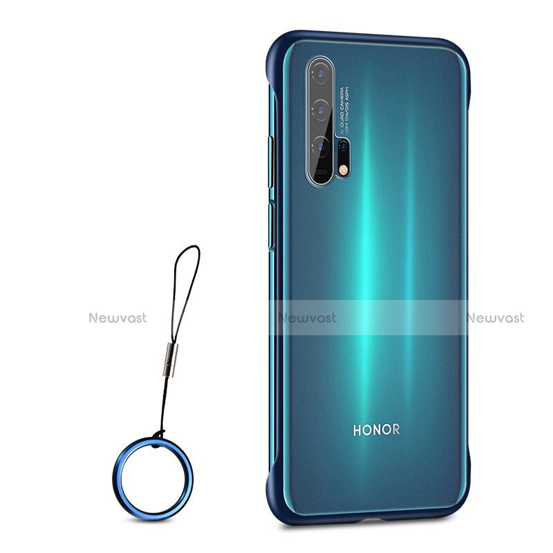 Transparent Crystal Hard Rigid Case Back Cover S01 for Huawei Honor 20 Pro Blue