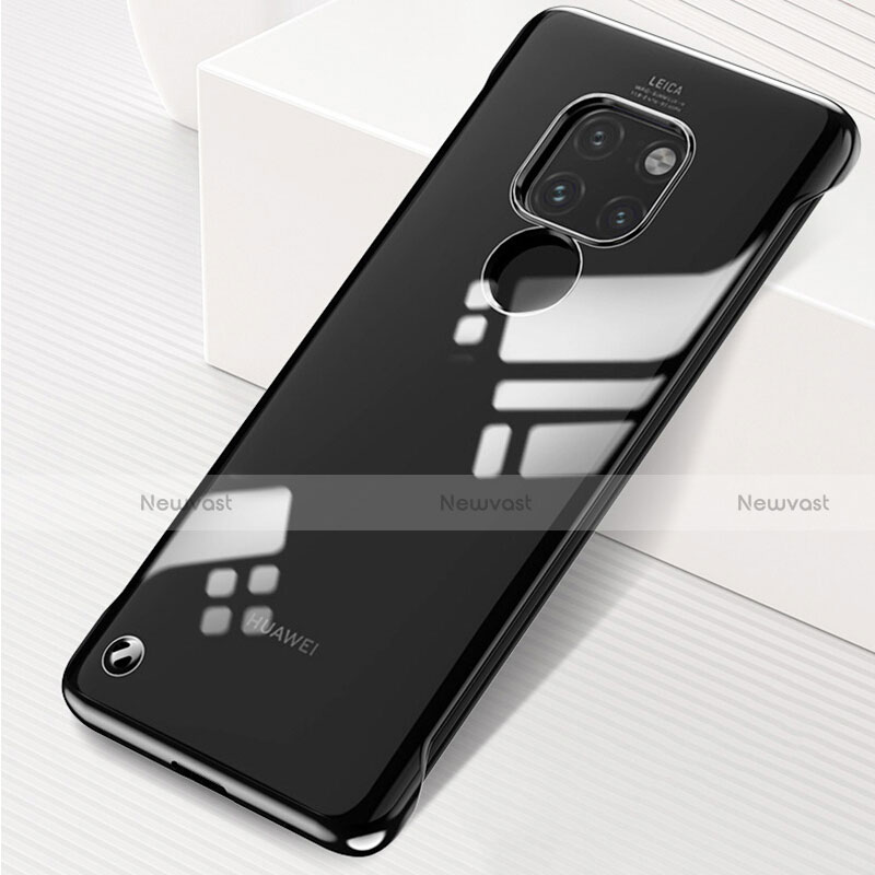 Transparent Crystal Hard Rigid Case Back Cover S01 for Huawei Mate 20 Black