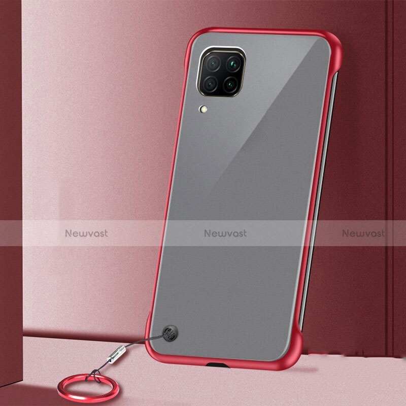 Transparent Crystal Hard Rigid Case Back Cover S01 for Huawei Nova 7i Red