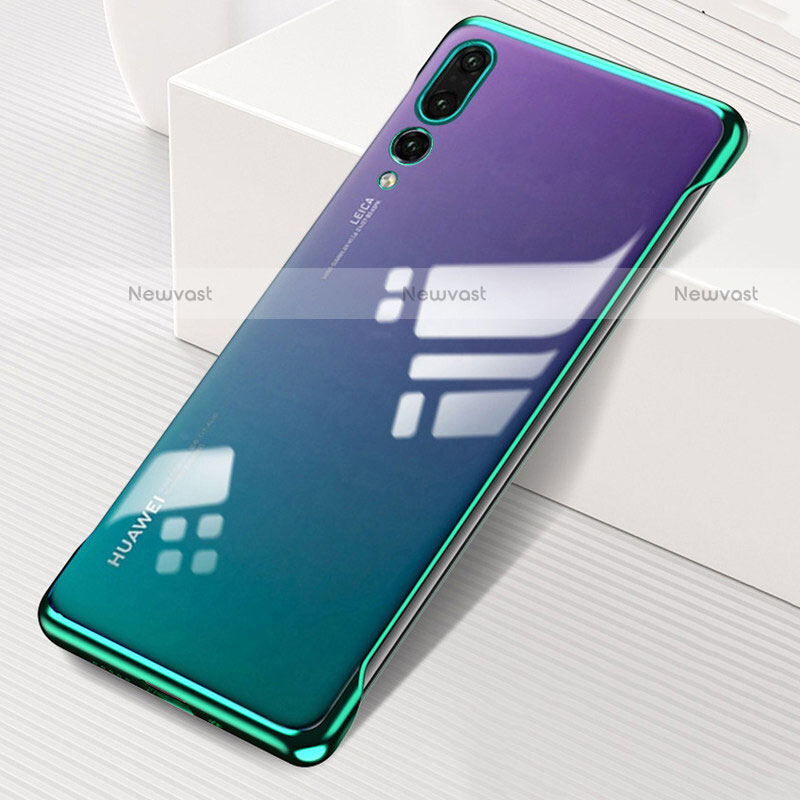 Transparent Crystal Hard Rigid Case Back Cover S01 for Huawei P20 Pro Green