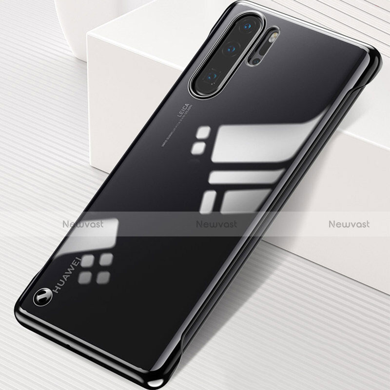 Transparent Crystal Hard Rigid Case Back Cover S01 for Huawei P30 Pro New Edition Black