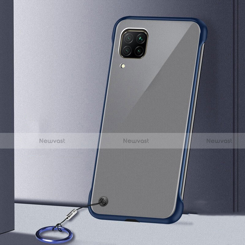 Transparent Crystal Hard Rigid Case Back Cover S01 for Huawei P40 Lite Blue