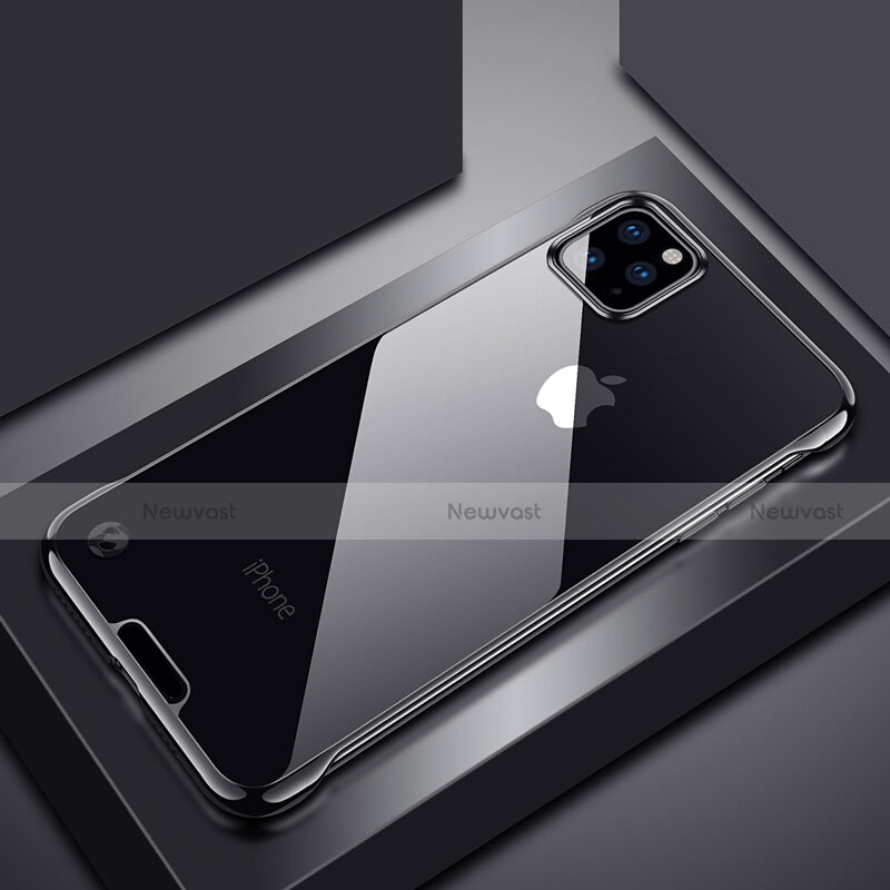 Transparent Crystal Hard Rigid Case Back Cover S02 for Apple iPhone 11 Pro Black