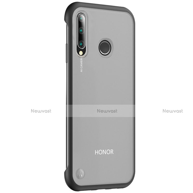 Transparent Crystal Hard Rigid Case Back Cover S02 for Huawei Honor 20 Lite Black