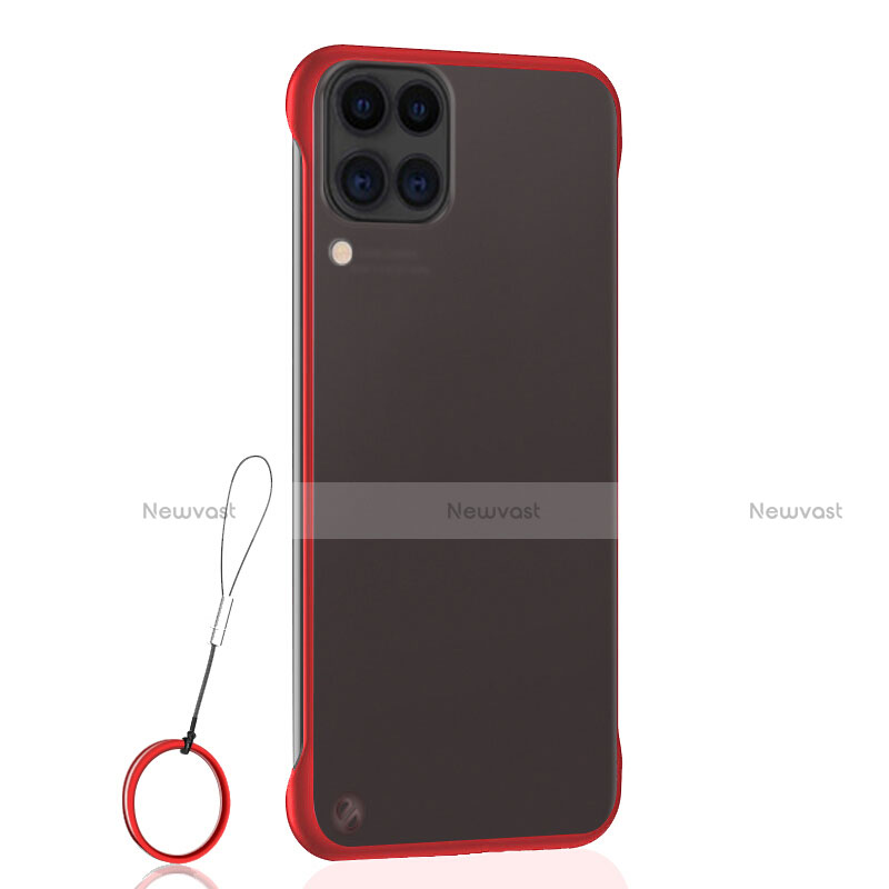 Transparent Crystal Hard Rigid Case Back Cover S02 for Huawei P40 Lite Red