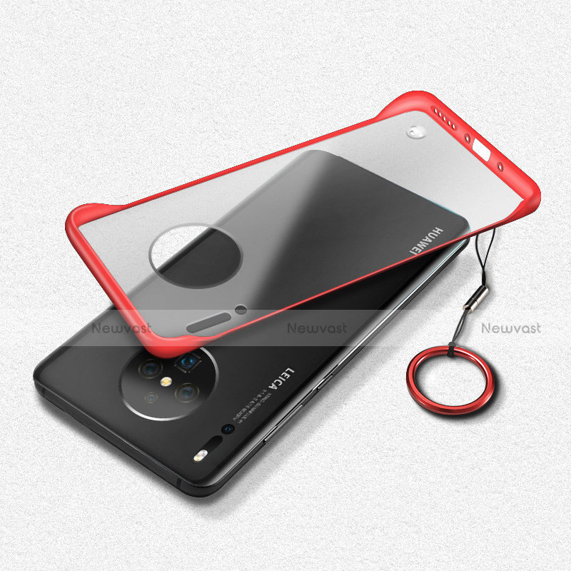 Transparent Crystal Hard Rigid Case Back Cover S03 for Huawei Mate 30 Red