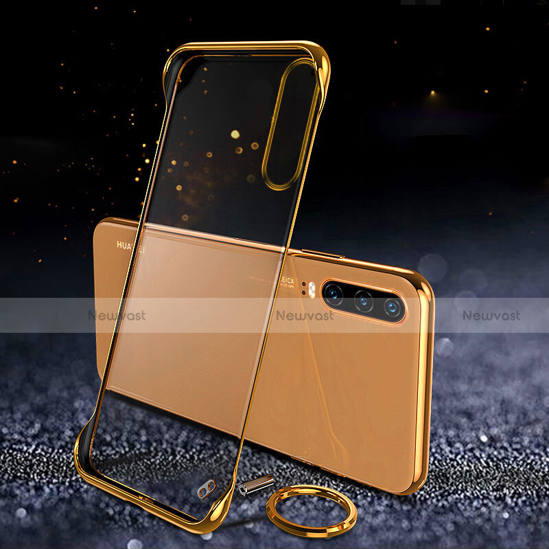 Transparent Crystal Hard Rigid Case Back Cover S03 for Huawei P30 Gold