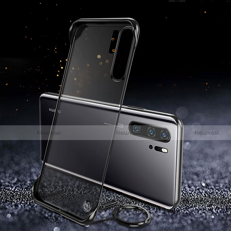 Transparent Crystal Hard Rigid Case Back Cover S03 for Huawei P30 Pro Black