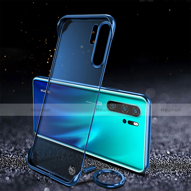 Transparent Crystal Hard Rigid Case Back Cover S03 for Huawei P30 Pro Blue
